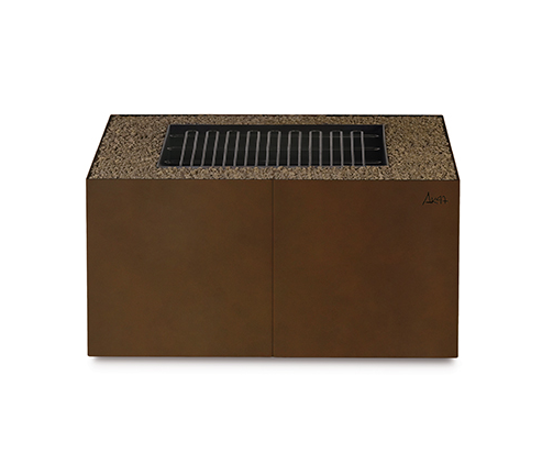 Lareira exterior Dado | Acabamento: Branco