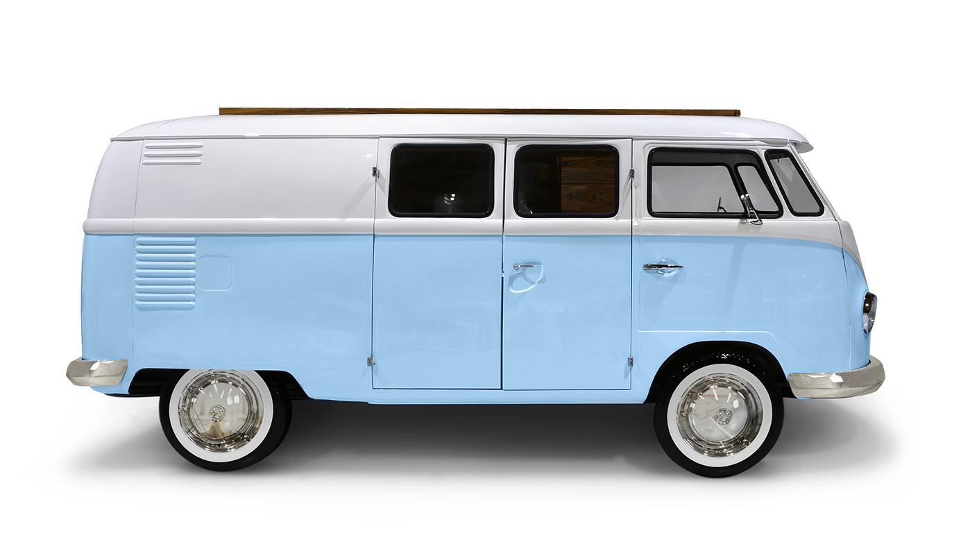 Conjunto de quarto caravana do viajante azul