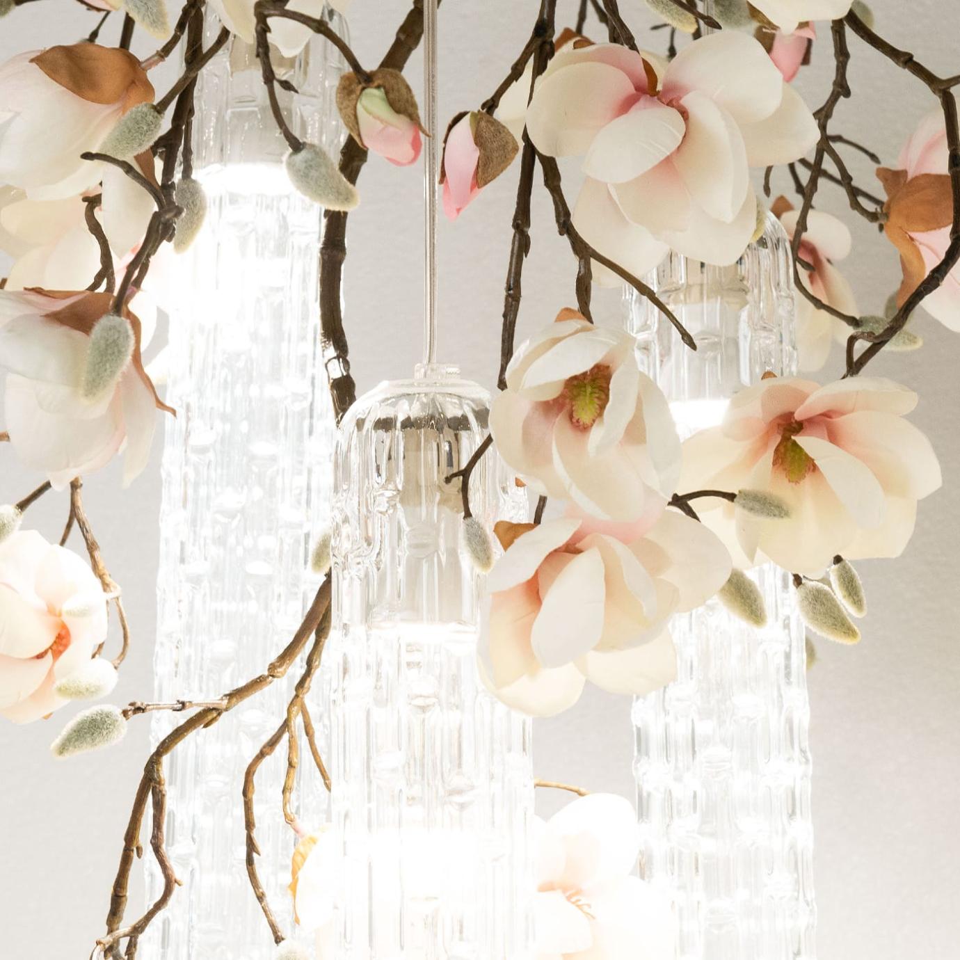 Lustre Magnolia Branco Pequeno