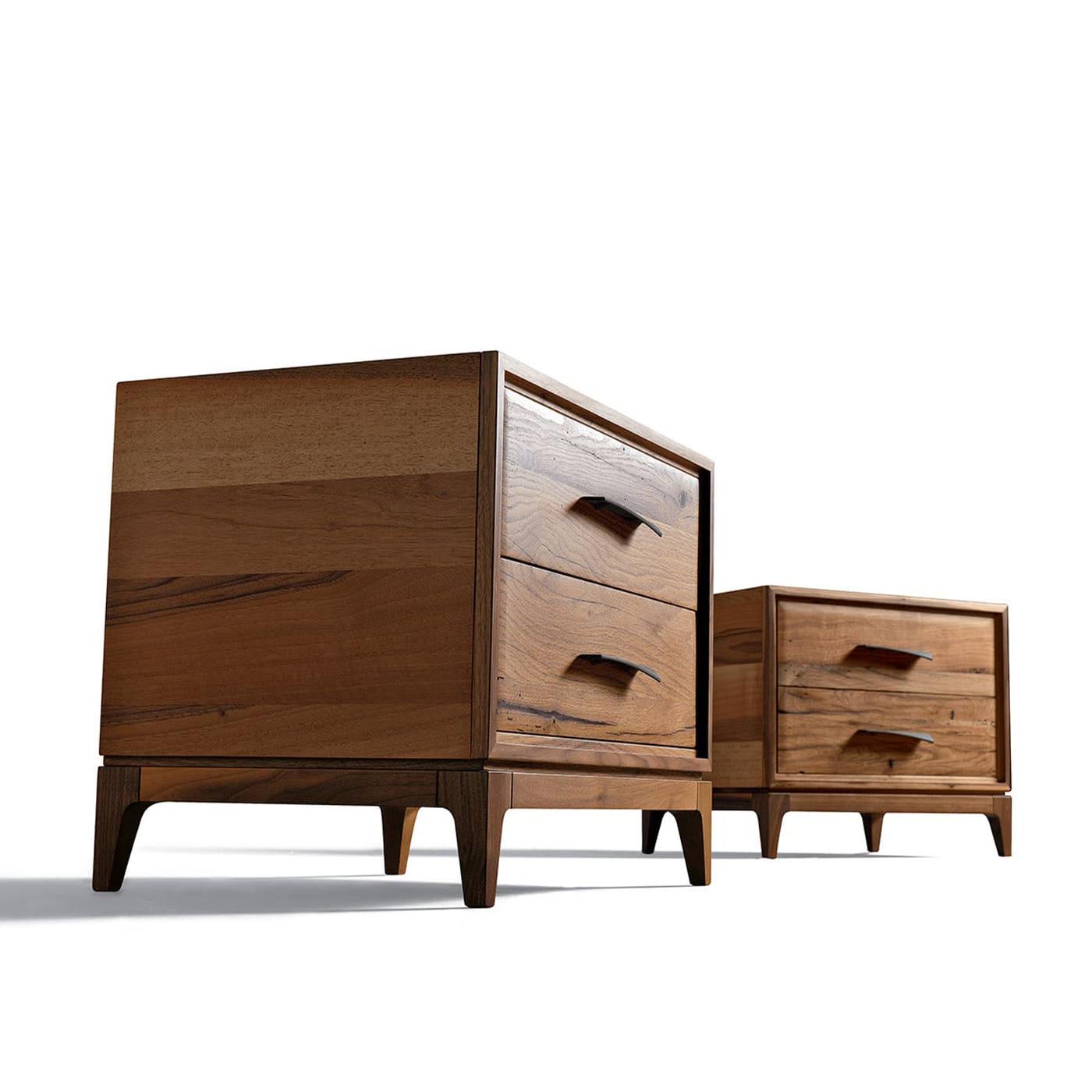 Mesa de Cabeceira Binario Castanha