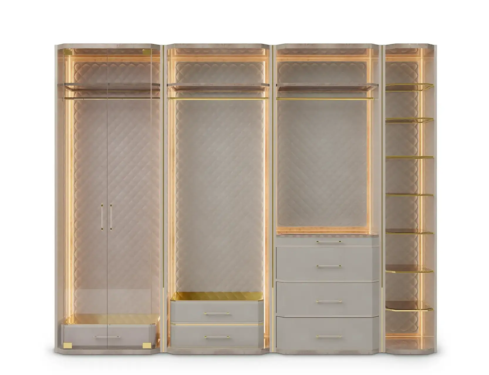 Roupeiro Bege Cadence