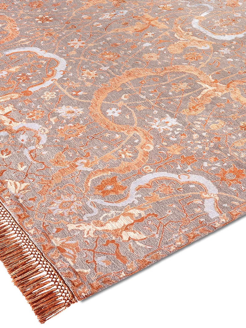 Tapete Luxuoso Tabriz Orange