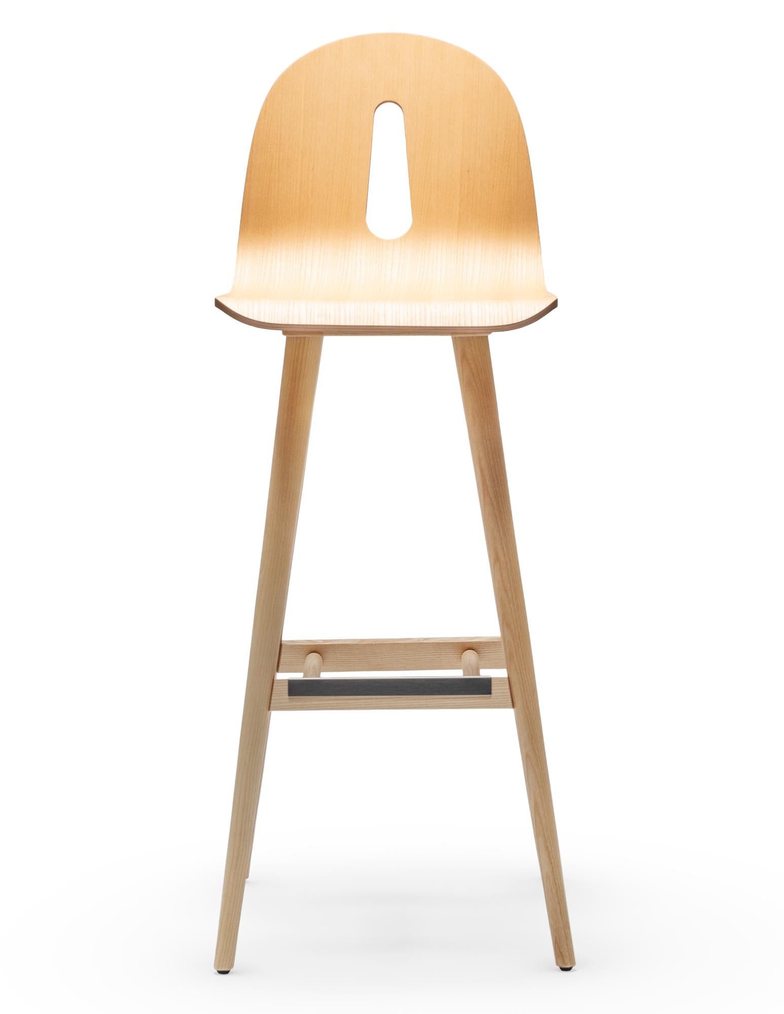Banco de Bar Gotham Woody SG-80 em Freixo Natural