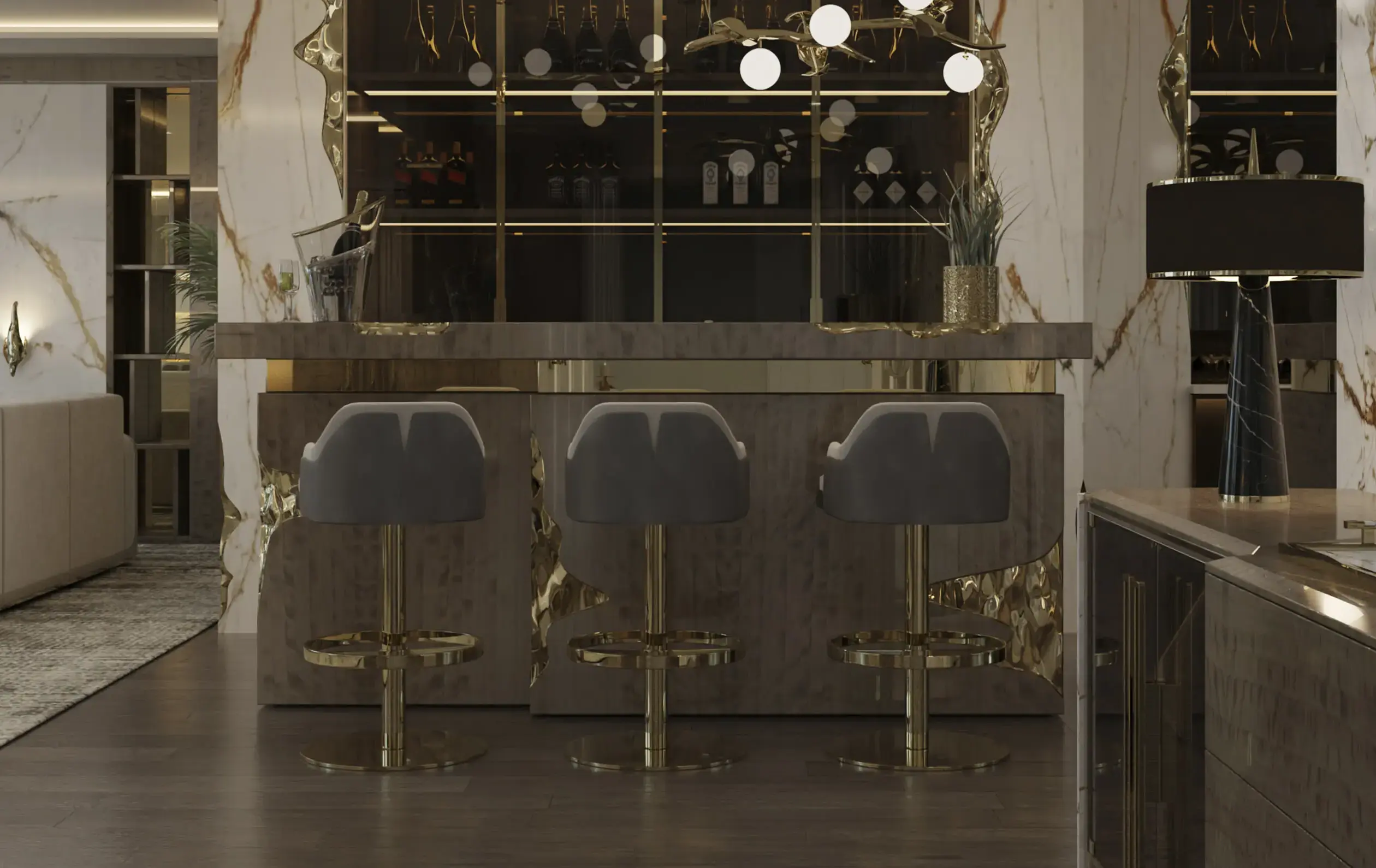 Cadeira bar giratória Regal - 3