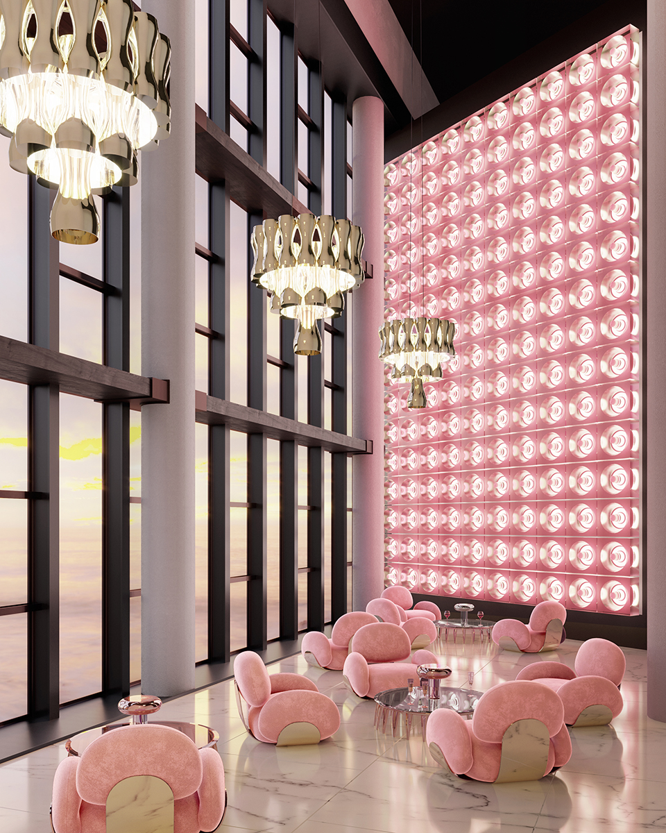 Candeeiro suspenso lustre Crown
