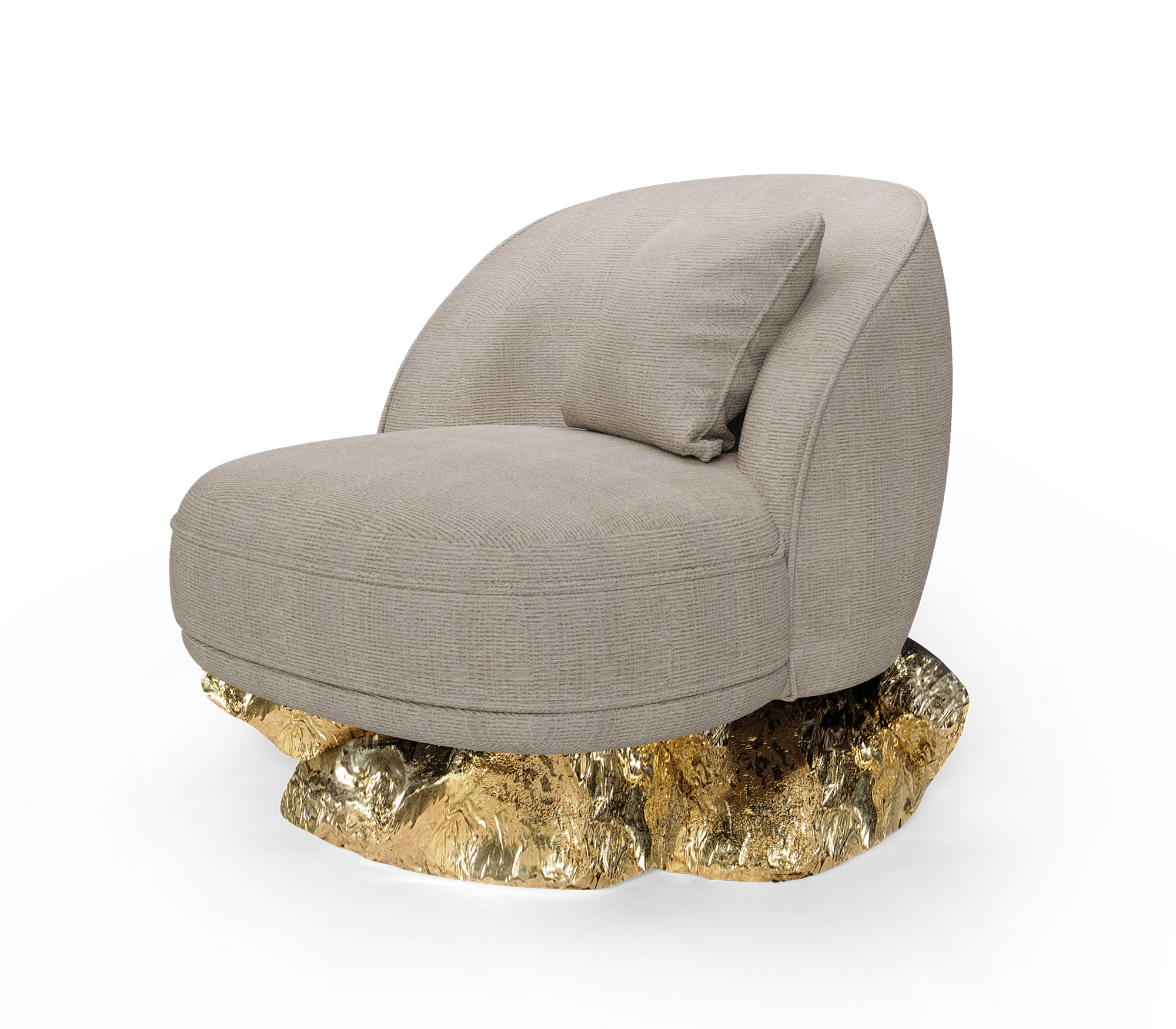 Poltrona Toffee Báltica Angora