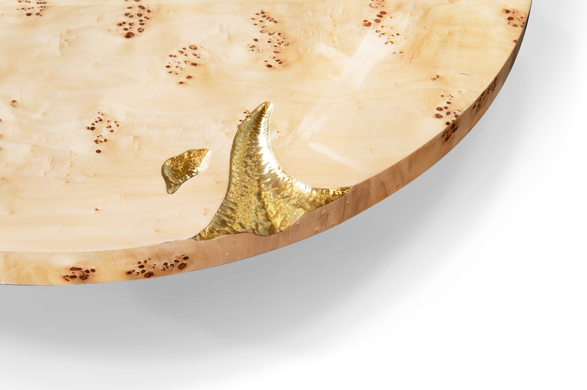 Conjunto 3 Peças Mesa de Centro Dominion Raiz Choupo