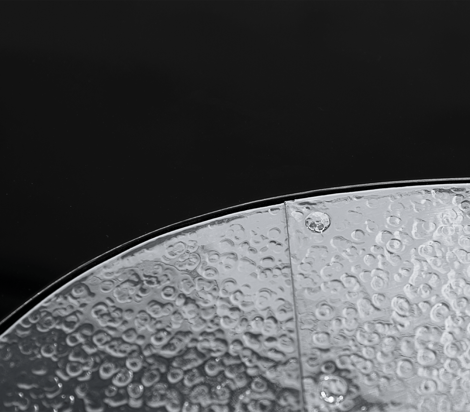 Conjunto de Mesas de Centro Crest Aço Inox Martelado