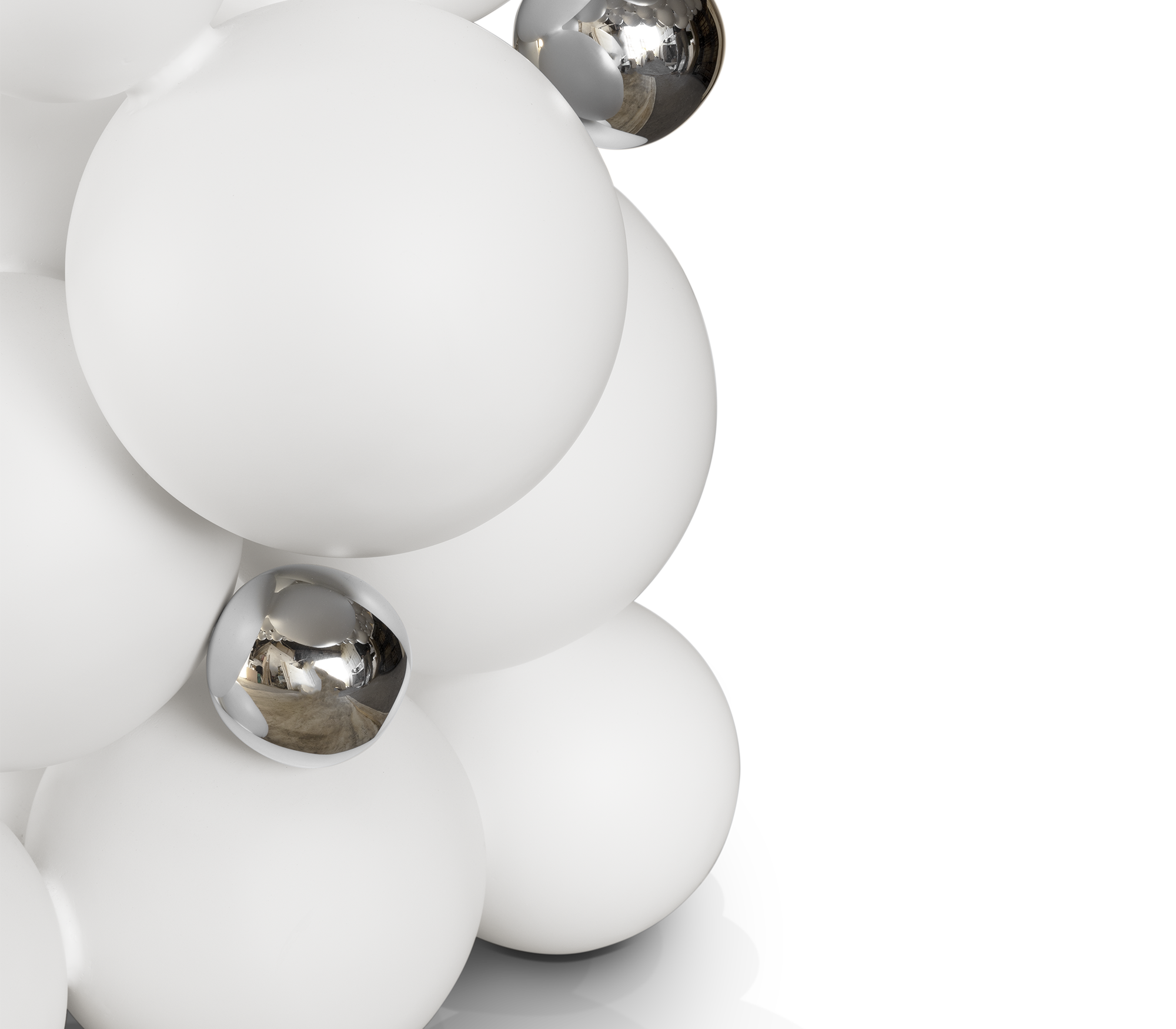 Mesa de Jantar Luxe Branca Orbit