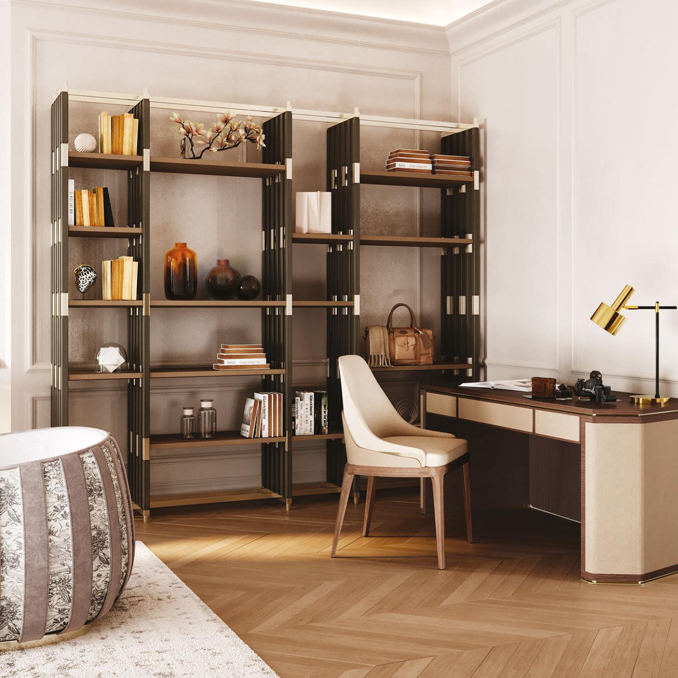 Estante Italiana Modular Ponya | Acabamento: Lacado brilhante | Configuração: C