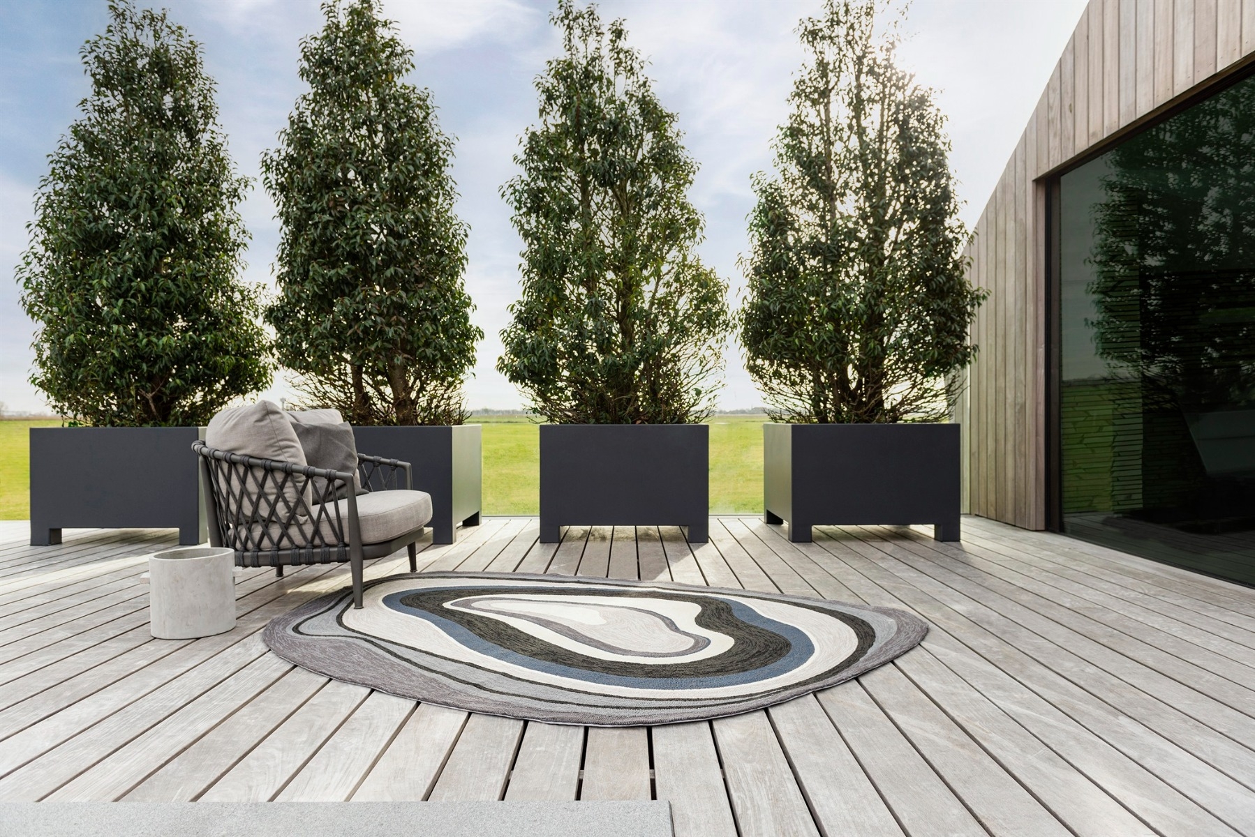 Tapete Habitat Aura Cinzento Exterior | Tamanho: 250 × 350 cm