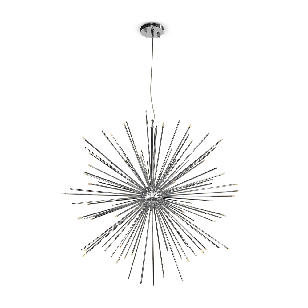 Candeeiro suspenso explosão