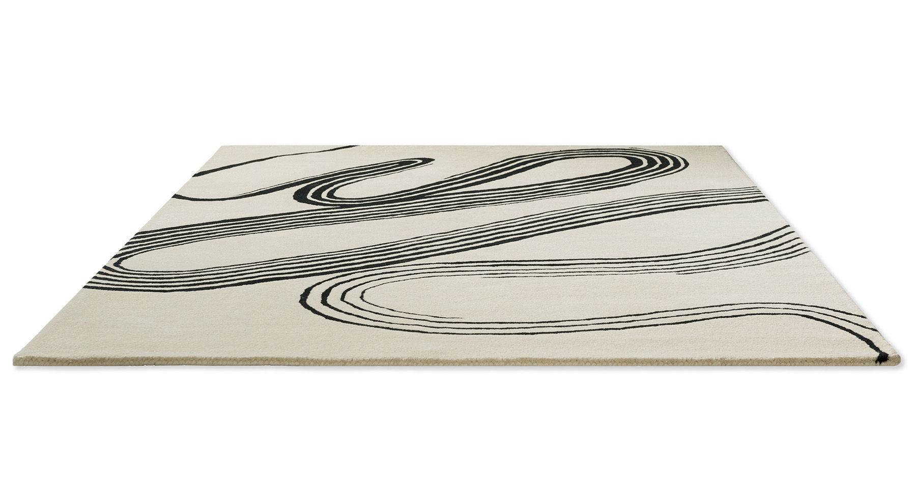 Tapete Decor Flow Areia Suave Tufted à Mão | Tamanho: 140 × 200 cm