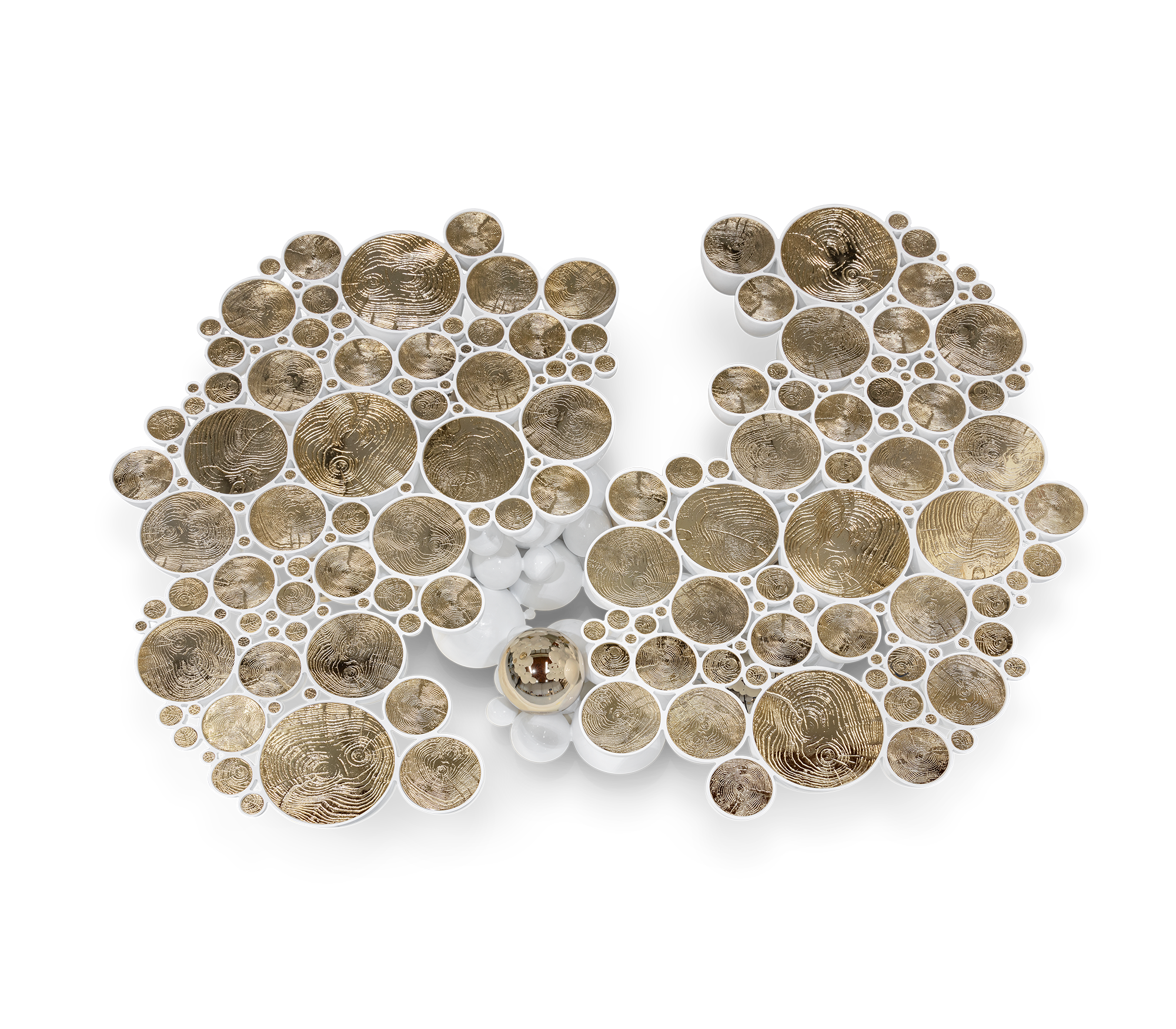 Mesa de Centro Branca Orbit