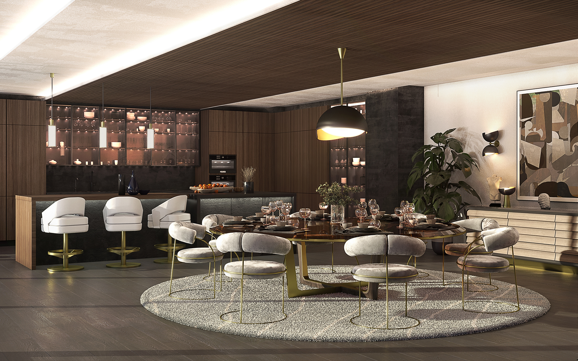 Candeeiro suspenso ilusão - 1