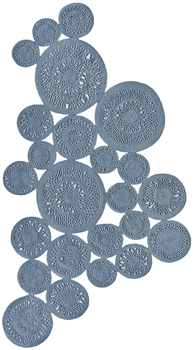 Tapete Rope Interior / Exterior Azul | Tamanho: 160 × 230 cm