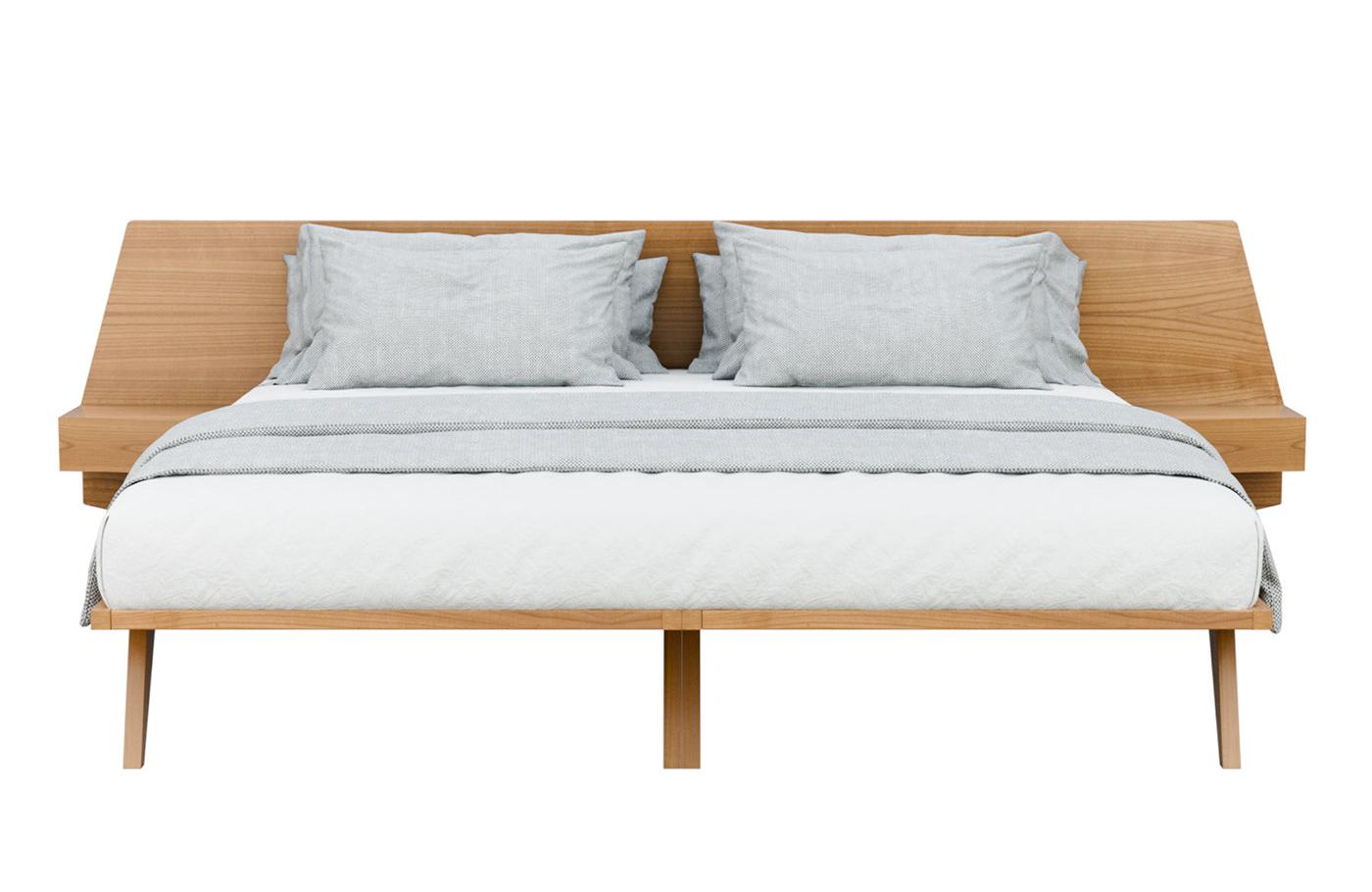 Cama de Cerejeira com Mesas de Cabeceira