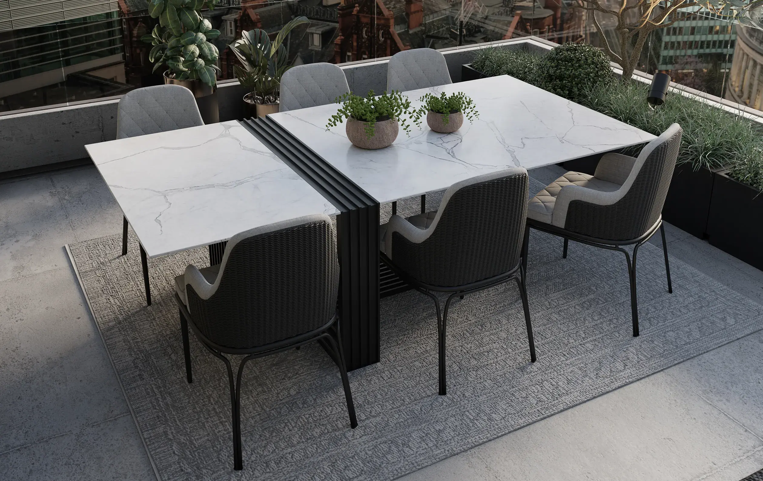 Mesa de jantar de exterior Whirlwind - 4