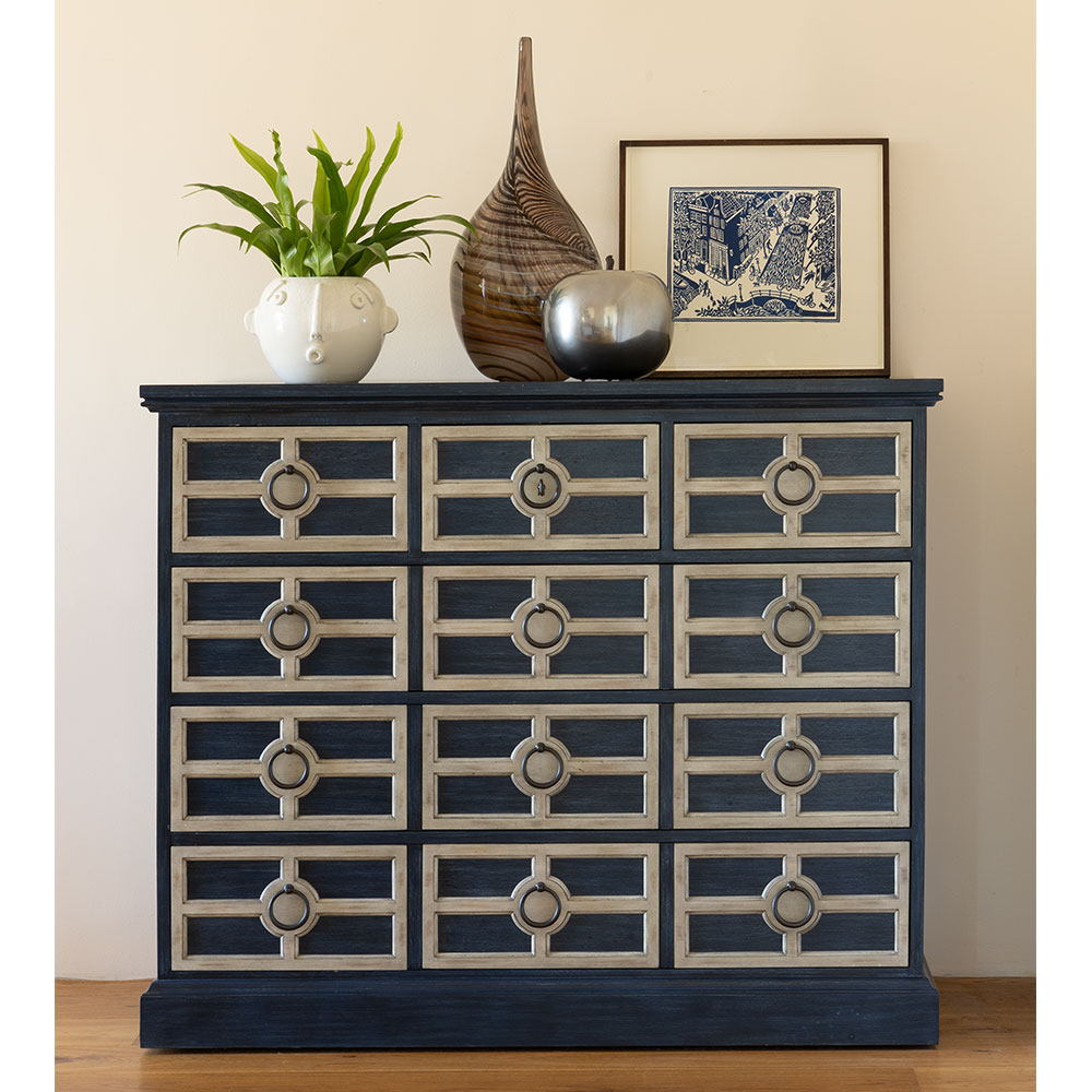 Cómoda Midmoor Blue Painted