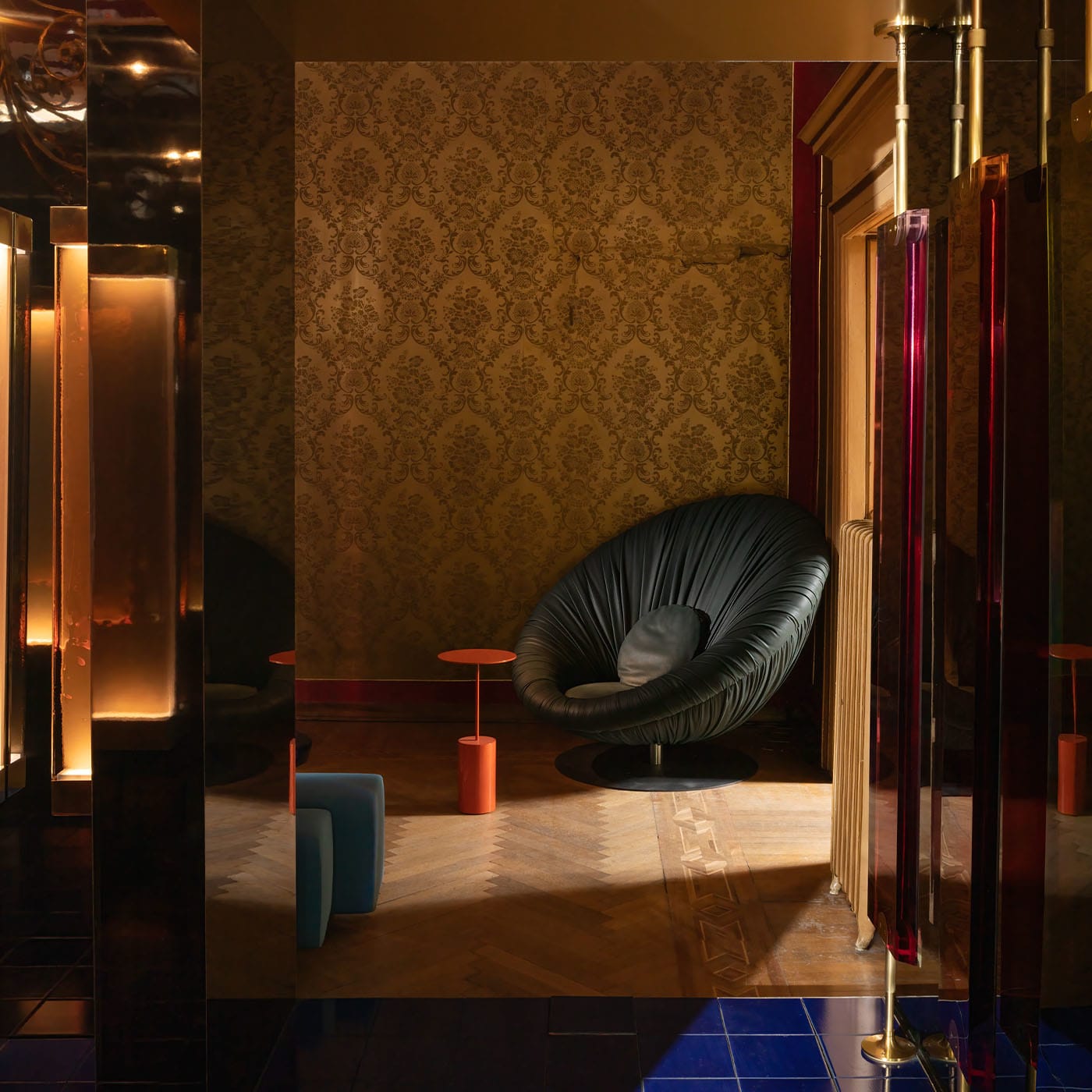 Mesa de Apoio Laranja Italiana Cocktail