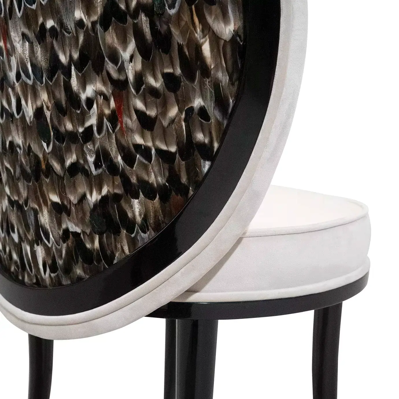 Cadeira de Jantar Mistral Folie com Costas em Pluma