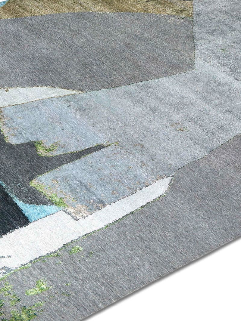 Tapete Green Rust Tecido à Mão