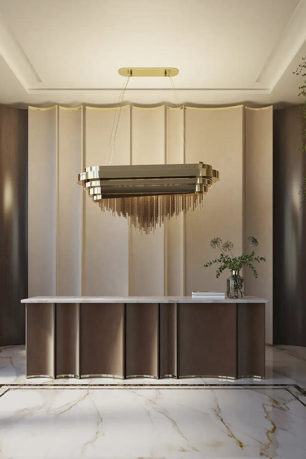 Candeeiro suspenso snooker Art Deco - 7