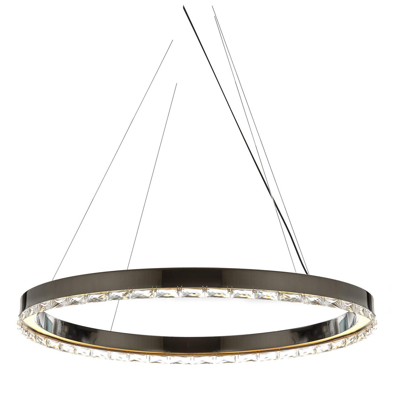 Lustre LED em Anel com Cristal Asfour