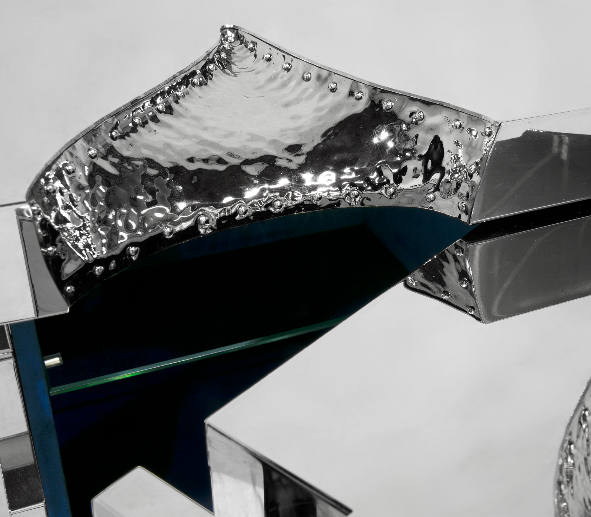 Cofre para Joias Prateado Tycoon