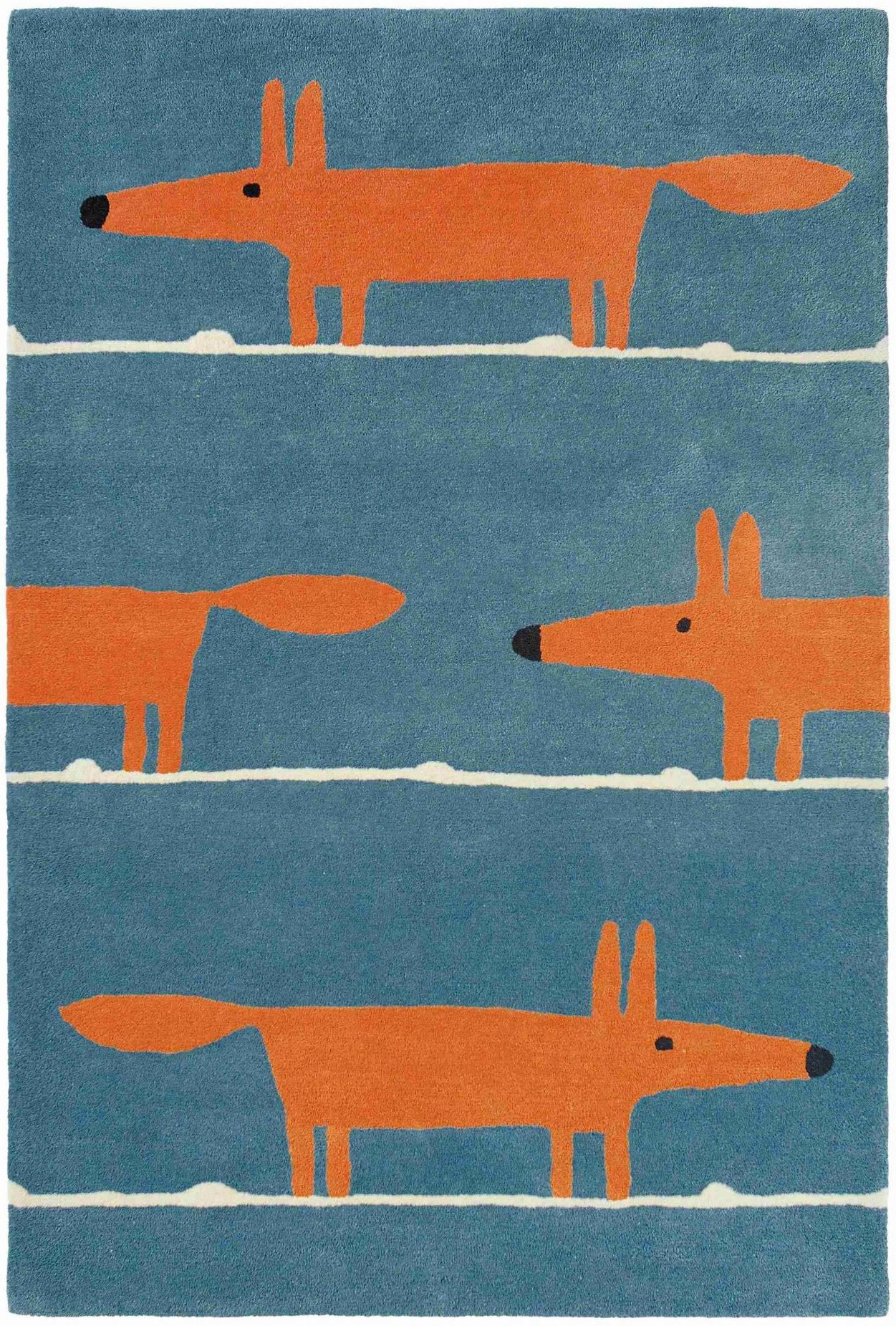 Tapete Mr Fox Denim | Tamanho: 140 × 200 cm