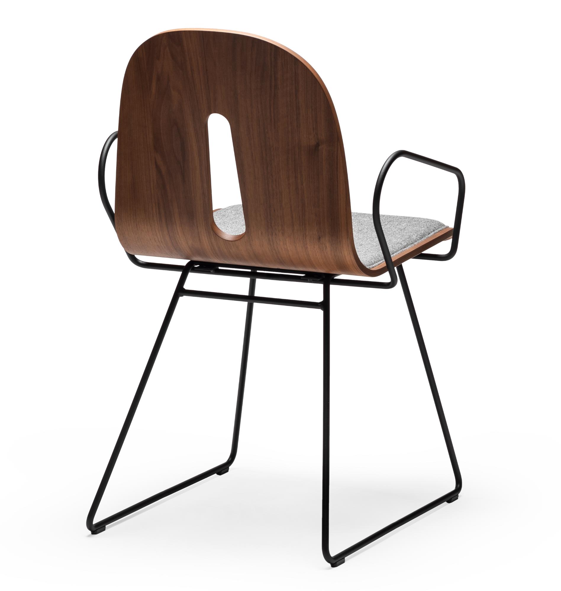 Cadeira Gotham Woody SL-P-I Cinzenta com Braços