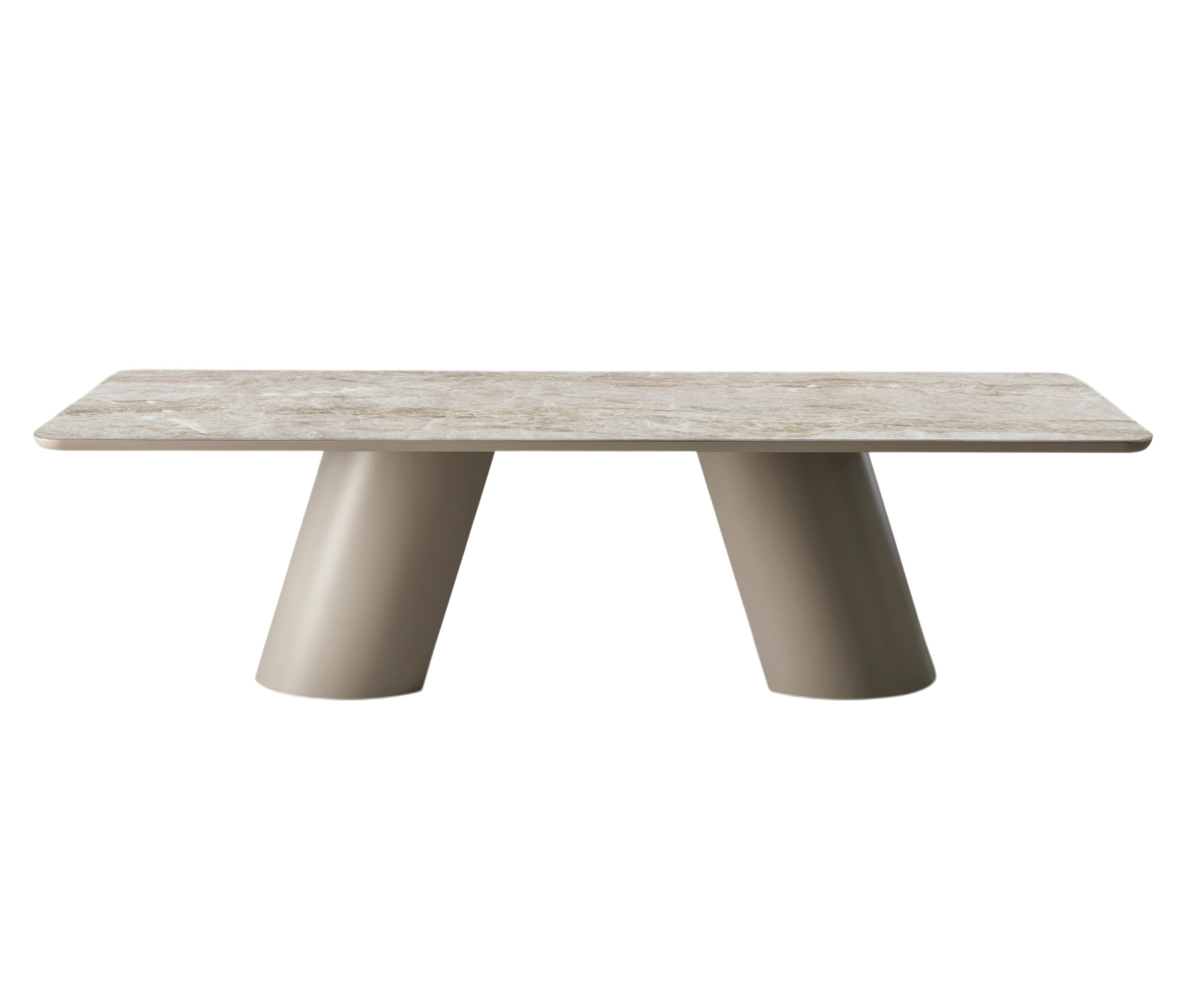 Mesa de Jantar Altea com Tampo em Cerâmica Bege