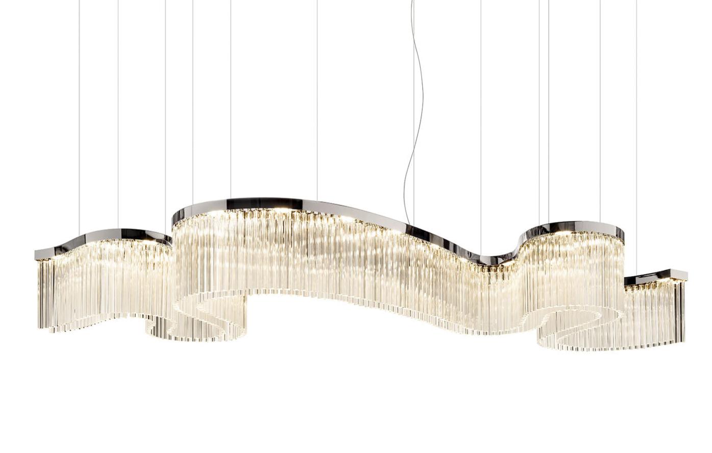 Lustre Snake em Prata