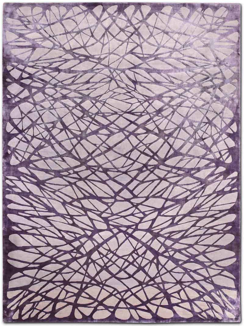 Tapete Dresden Lilás Feito à Mão | Tamanho: 122 × 183 cm