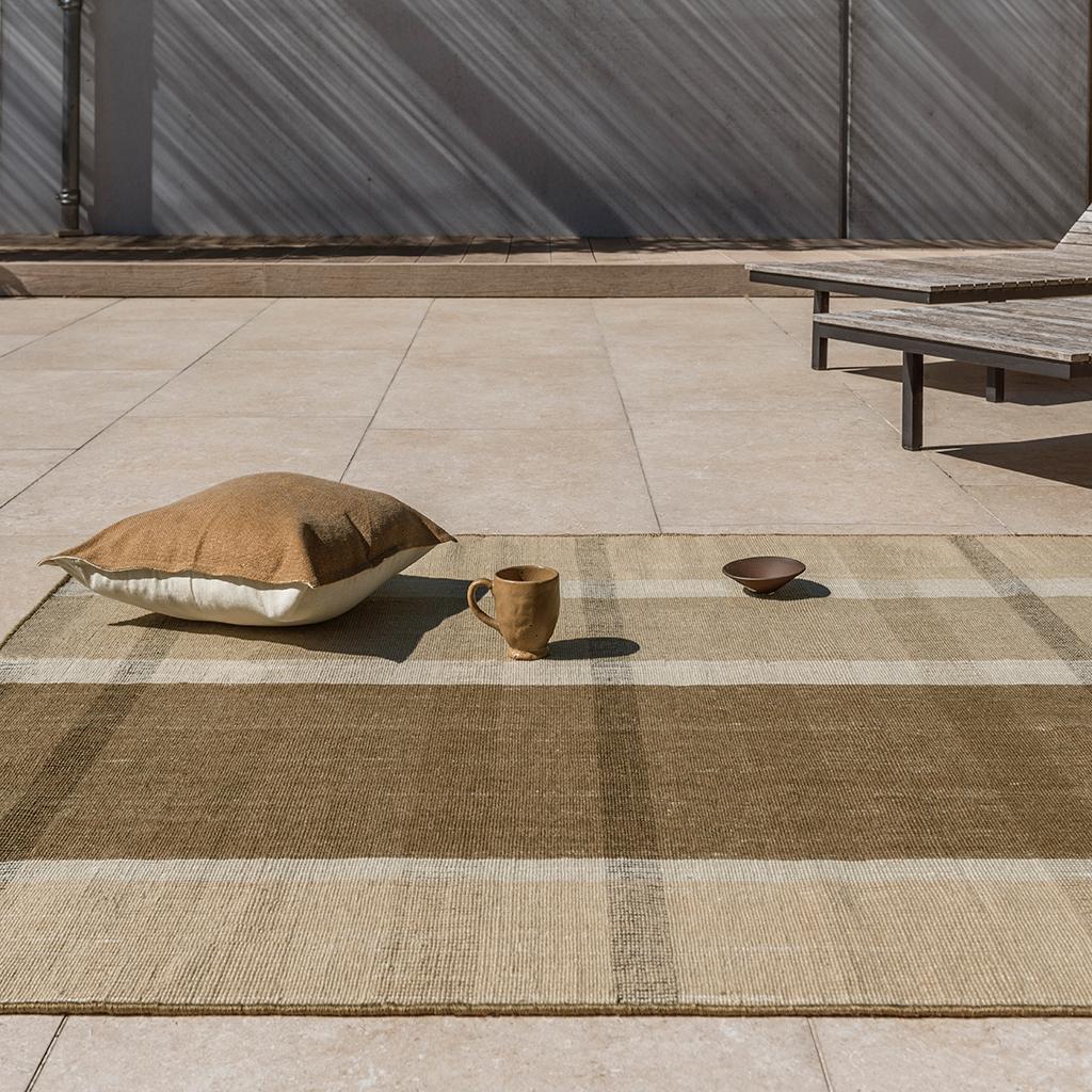 Tapete Exterior Zona Cashew Block Stripe | Tamanho: 200 × 280 cm