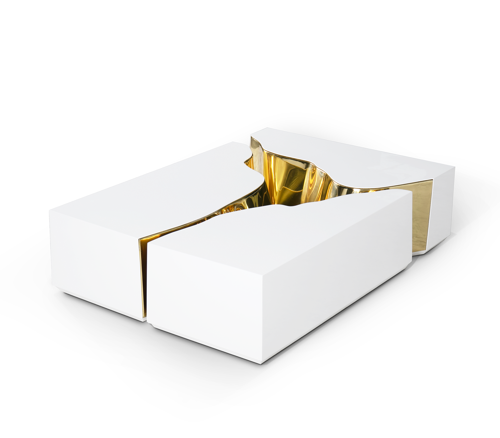 Mesa de Centro Branca Fissure