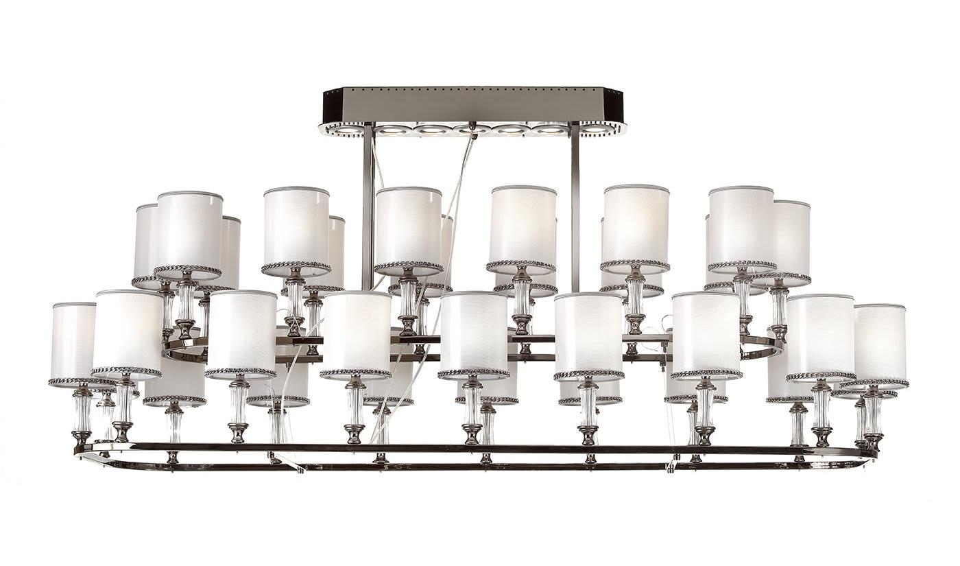 Lustre em Níquel Negro de 32 Lâmpadas