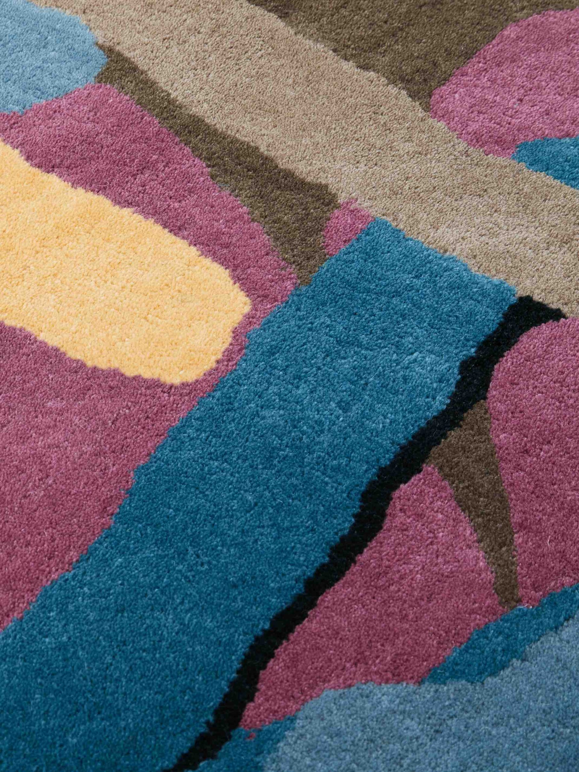 Tapete Smoked Wood Designer Tecido à Mão