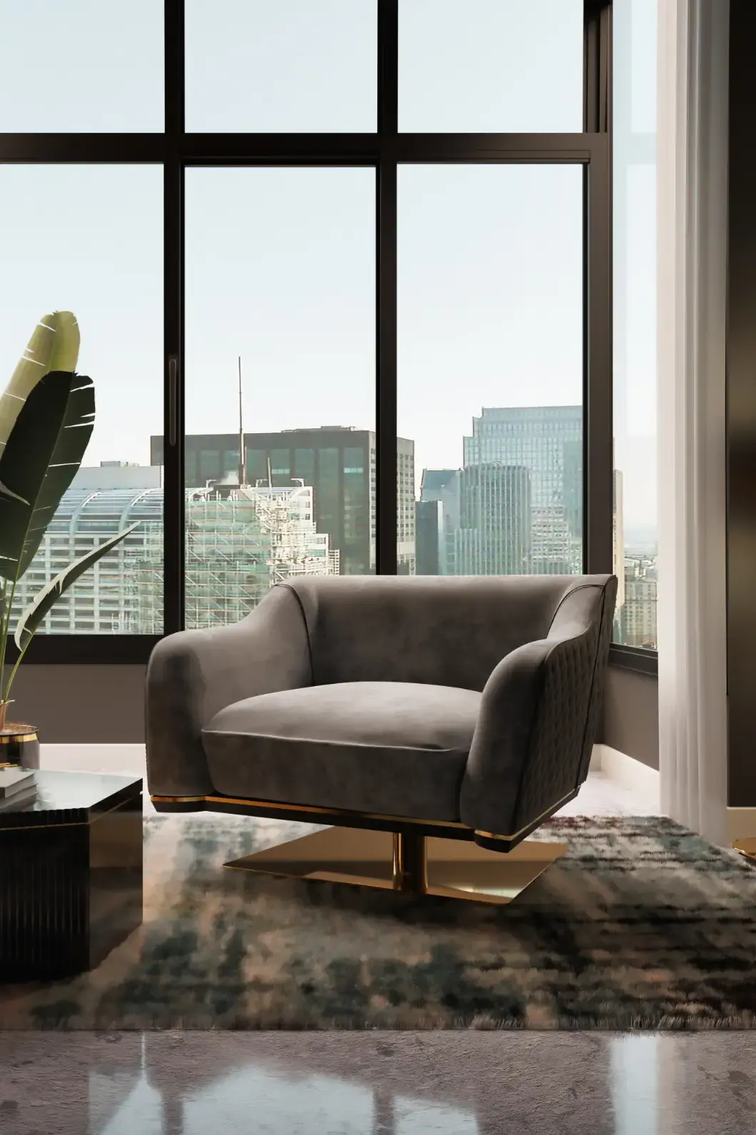 Sofá Individual Giratório Rogue - 5