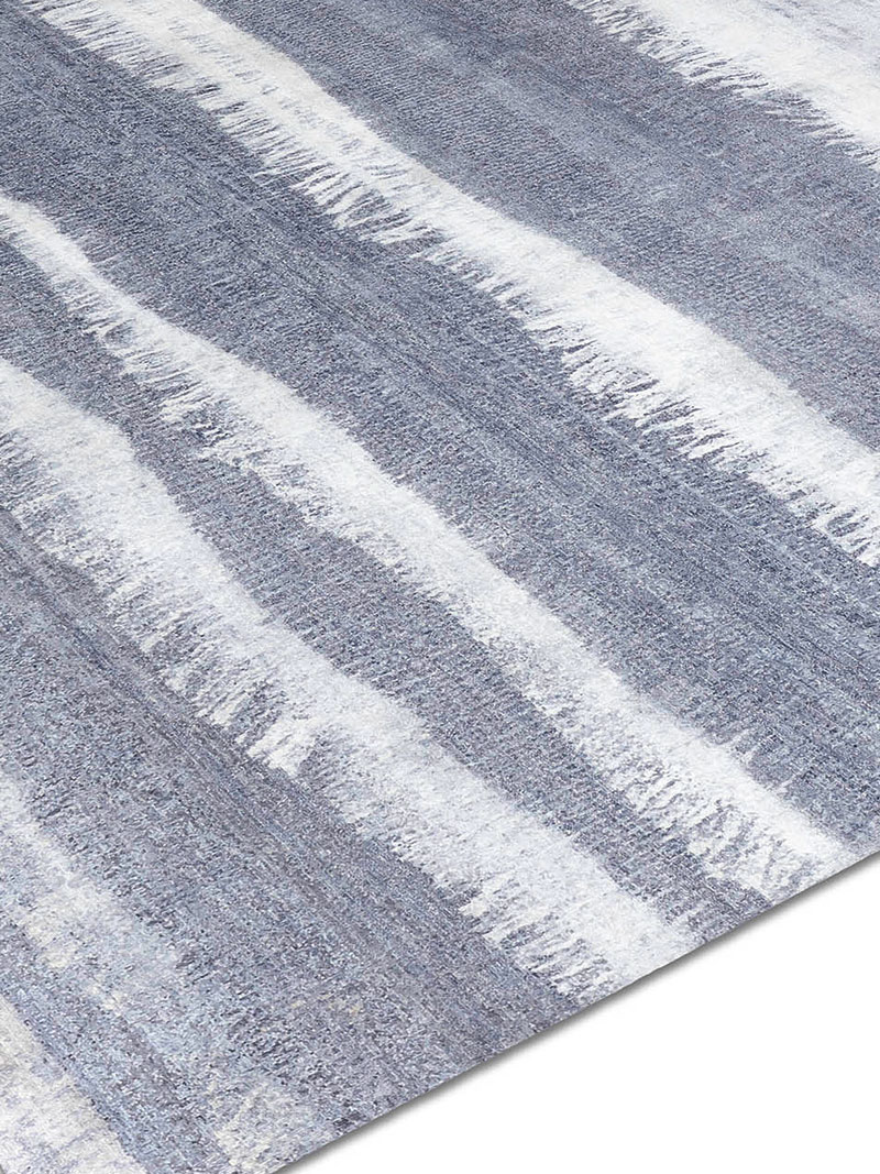 Tapete Azul / Cinzento Feito à Mão | Tamanho: 305 × 427 cm