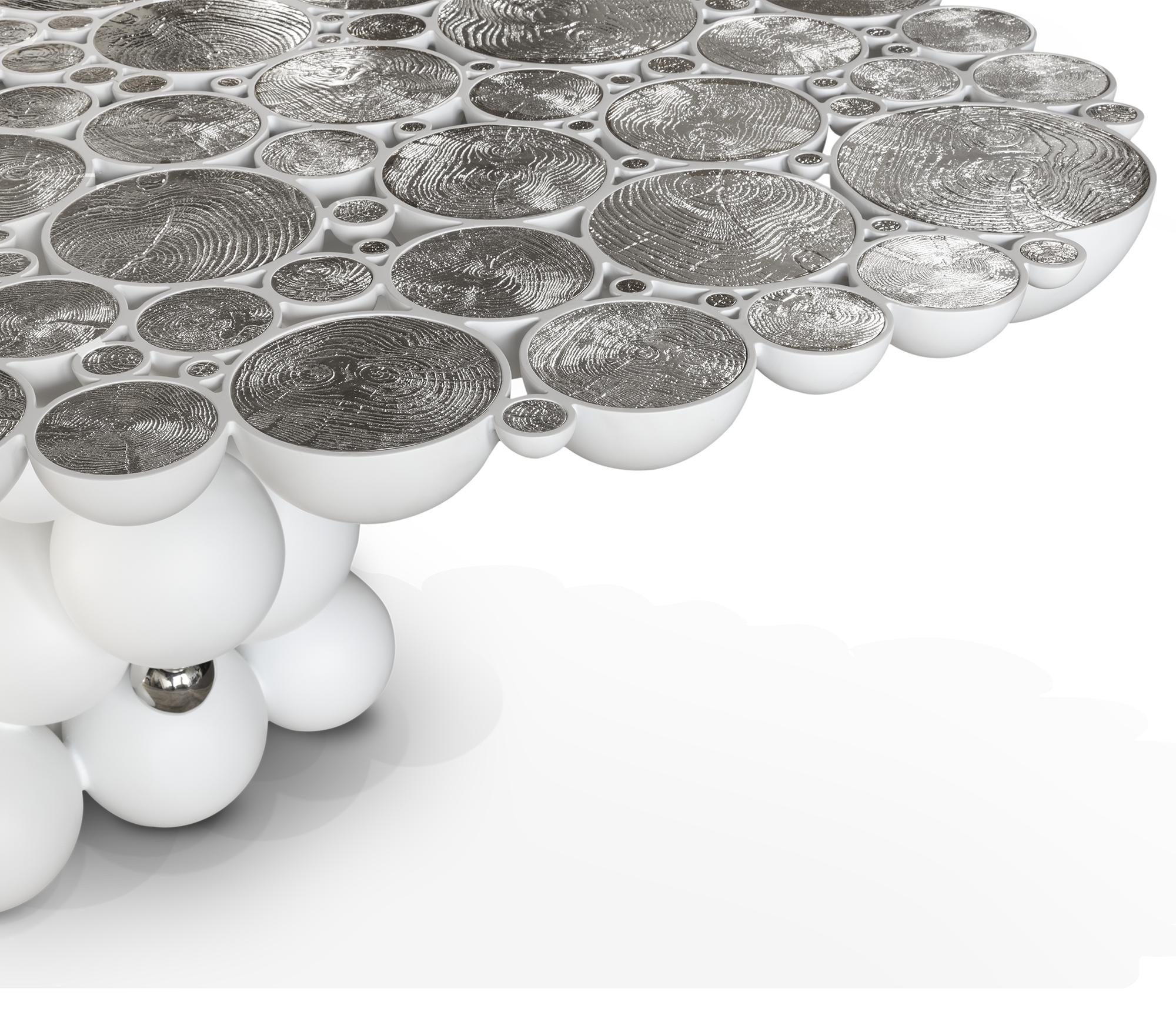 Mesa de Jantar Luxe Branca Orbit