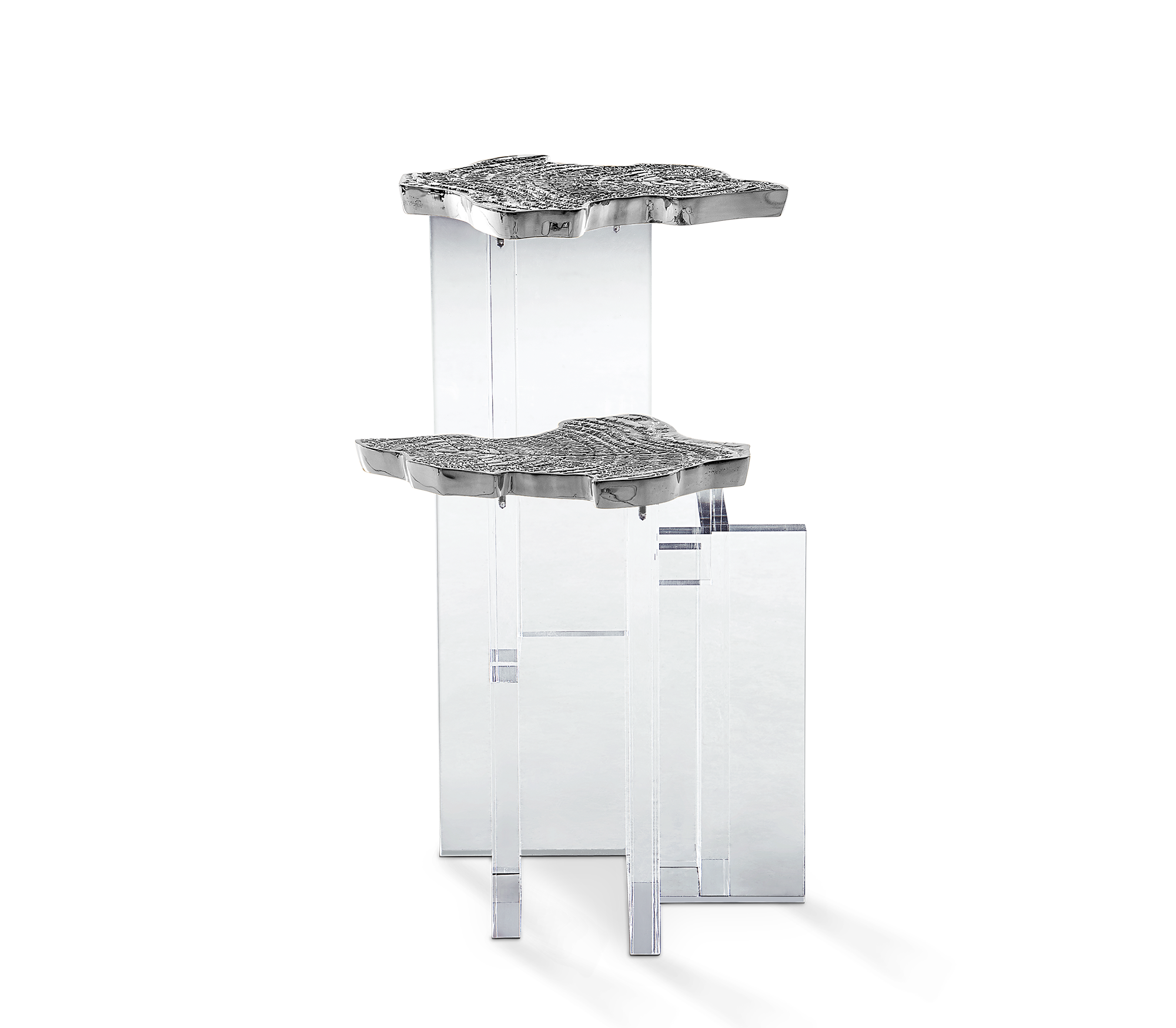 Mesa de Apoio Prateada Celeste