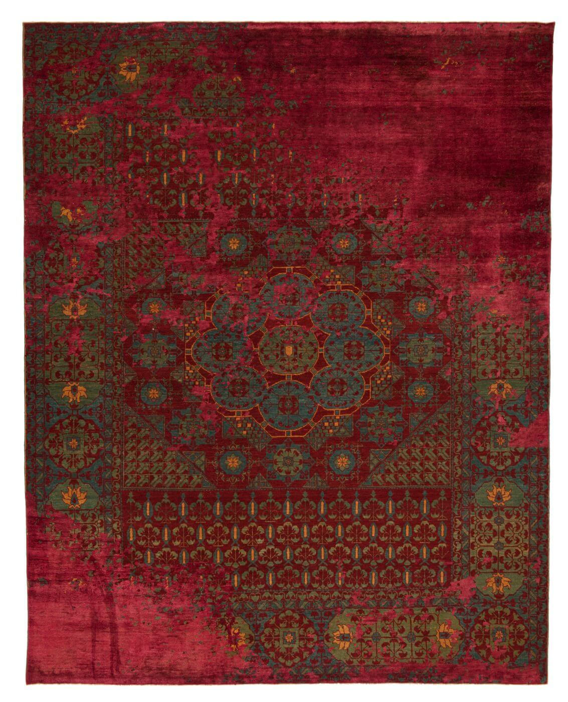 Tapete Mamluk Kensington Raved Vermelho