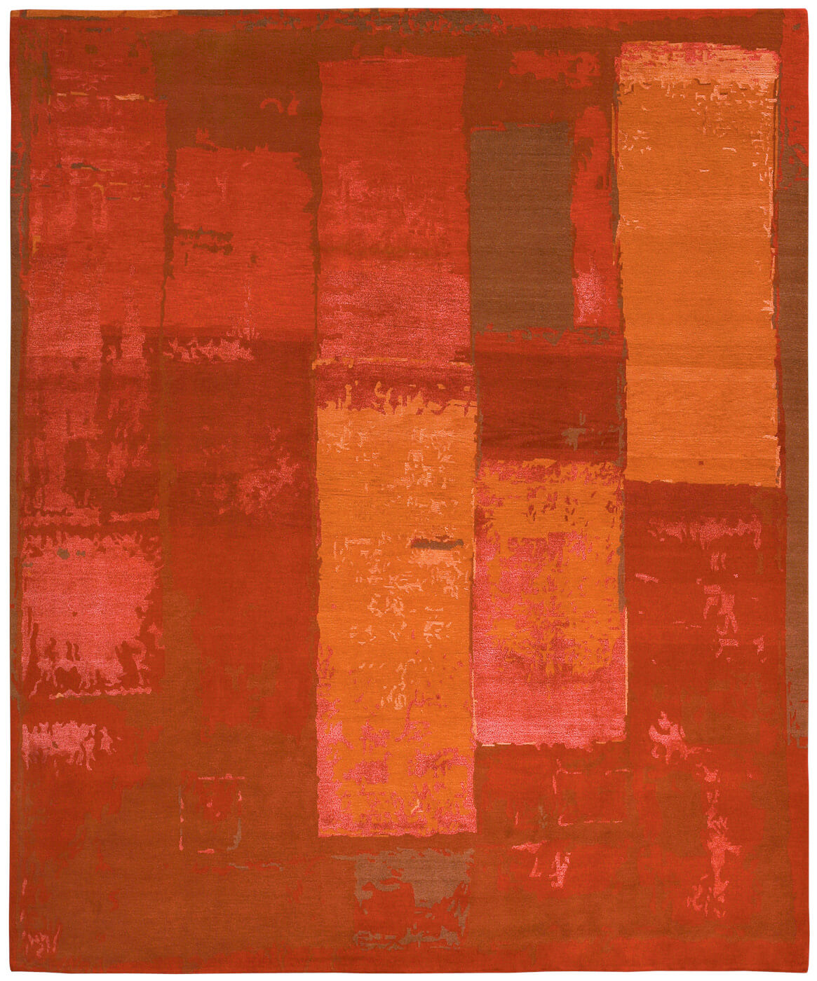 Tapete Boro 1 Laranja | Tamanho: 400 × 500 cm