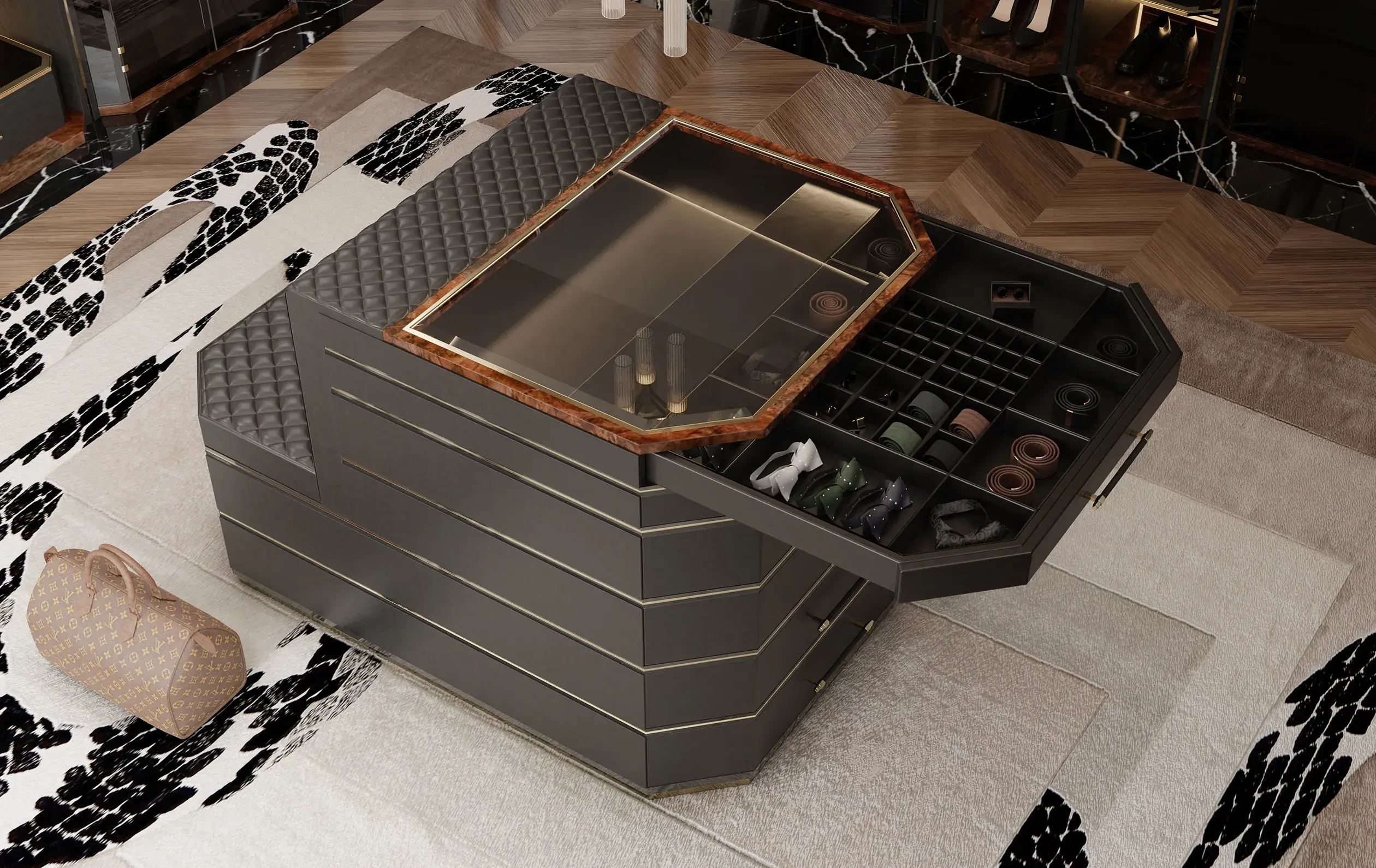 Ilha closet Cadence bege - 1