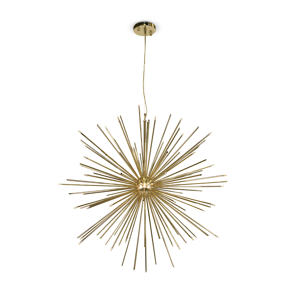 Candeeiro suspenso explosão