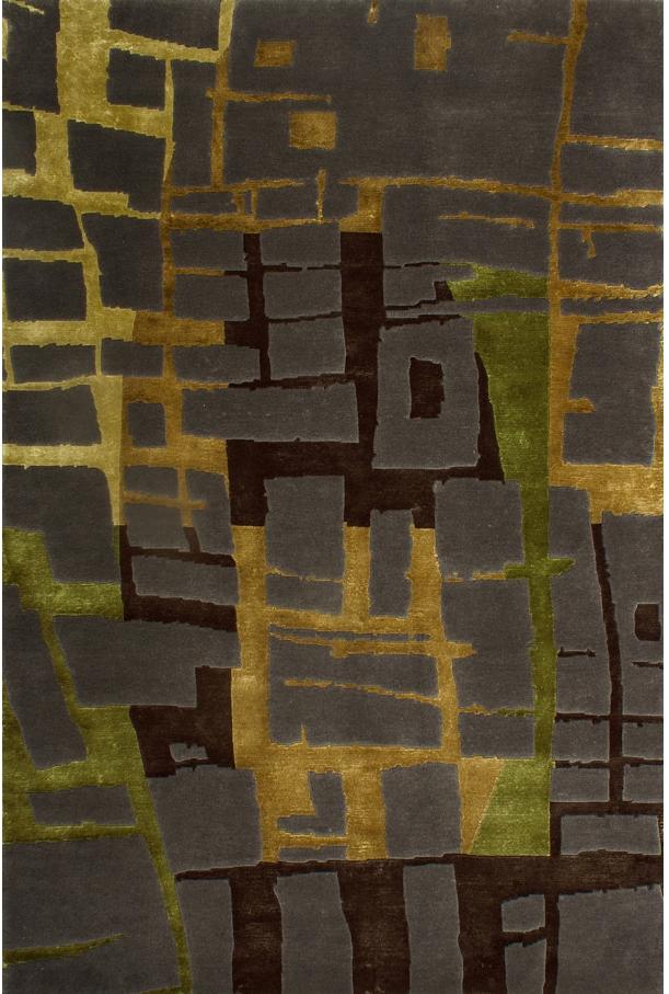 Tapete de Lã e Viscose Diana Anodado à Mão | Tamanho: 250 × 350 cm