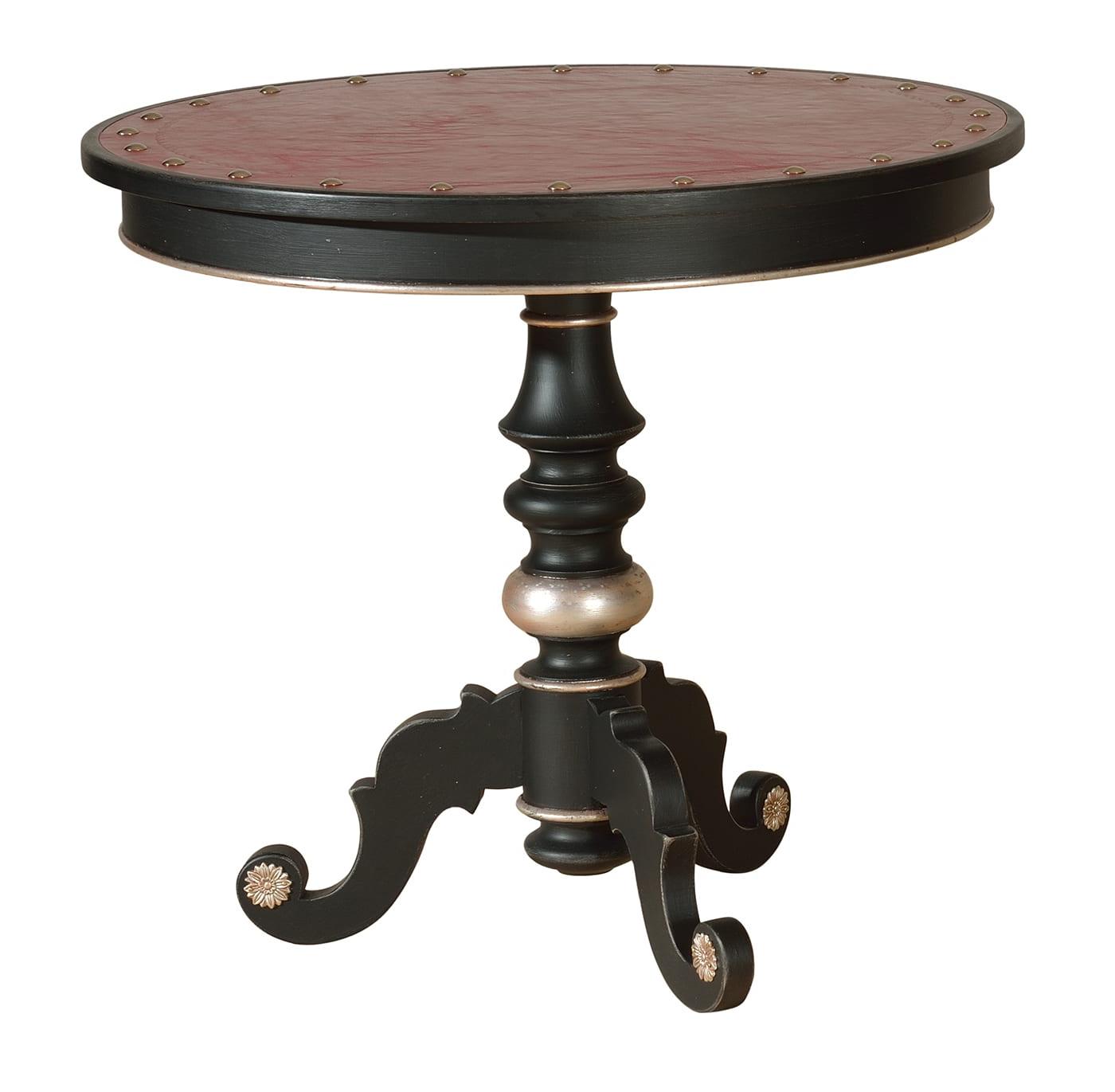 Mesa de Apoio Clássica com Tampo em Couro