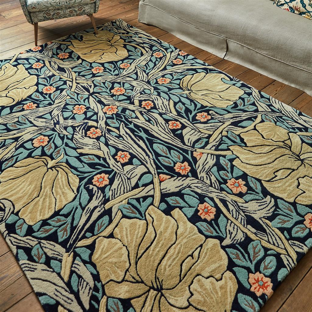 Tapete Lã Pimpernel Anil | Tamanho: 140 × 200 cm