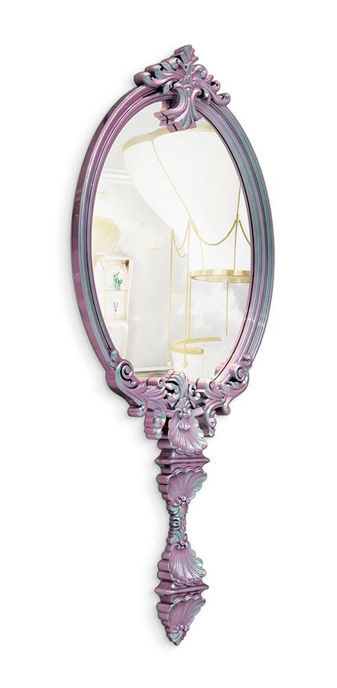 Espelho de parede Mystic Chameleon rosa